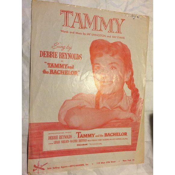 Tammy by Debbie Reynolds from Tammy and the Bachelor Vintage Sheet Music - Picture 1 of 9